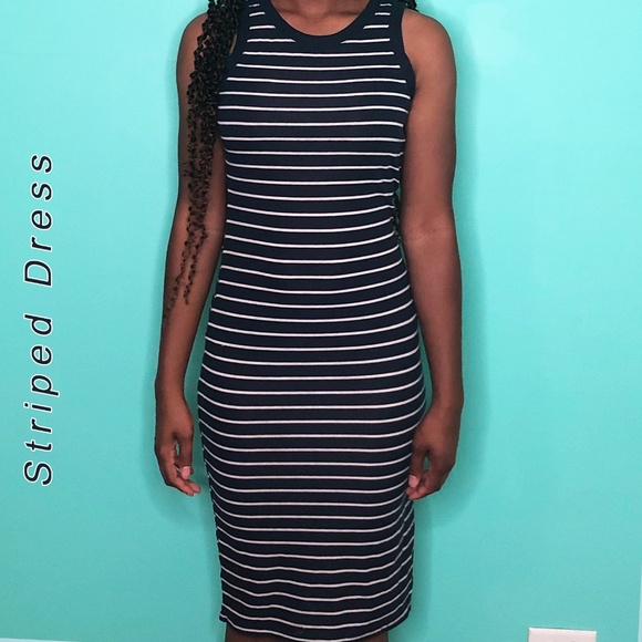 FOREVER21 Casual Striped Dress - Picture 2 of 4